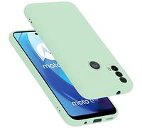 cadorabo Coque Compatible avec Motorola Moto E20 / E30 / E40, Étui Housse en Silicone- Coque pour Moto E20 / E30 / E40- Protection Antichoc, Anti-Empreintes- TPU Housse - Mat Liquid Light Green