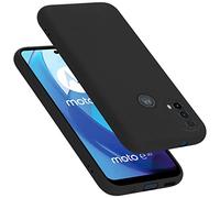 cadorabo Coque Compatible avec Motorola Moto E20 / E30 / E40, Étui Housse en Silicone- Coque pour Moto E20 / E30 / E40- Protection Antichoc, Anti-Empreintes- TPU Housse - Mat Liquid Black