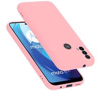 Cadorabo Coque compatible avec Motorola MOTO E20 / E30 / E40, Étui Housse en silicone- Coque pour MOTO E20 / E30 / E40- Protection Antichoc, Anti-Empreintes- TPU Housse de protection - mat LIQUID PINK