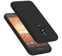 cadorabo Coque Compatible avec Motorola Moto E5 Play GO, Étui Housse en Silicone- Coque pour Moto E5 Play GO- Protection Antichoc, Anti-Empreintes- TPU Housse de Protection - Mat Liquid Black