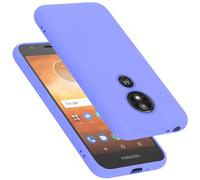cadorabo Coque Compatible avec Motorola Moto E5 Play GO, Étui Housse en Silicone- Coque pour Moto E5 Play GO- Protection Antichoc, Anti-Empreintes- TPU Housse de Protection - Mat Liquid Light Purple