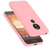 cadorabo Coque Compatible avec Motorola Moto E5 Play GO, Étui Housse en Silicone- Coque pour Moto E5 Play GO- Protection Antichoc, Anti-Empreintes- TPU Housse de Protection - Mat Liquid Pink
