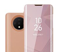 Coque pour OnePlus 7T Housse Etui Protection Miroir Portefeuille