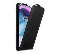 cadorabo Coque Compatible avec OnePlus Nord CE 5G en Noir Nuit - Housse Protection en Style Flip avec Fermoire Magnétique - Etui Poche Folio Case Cover