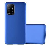 cadorabo Coque Compatible avec Oppo A94 5G en Metallic Bleu - Housse Protection Souple en Silicone TPU avec Anti-Choc et Anti-Rayures - Ultra Slim Fin Gel Case Cover Bumper