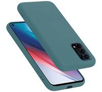 cadorabo Coque Compatible avec Oppo Find X3 Lite, Étui Housse en Silicone- Coque pour Find X3 Lite- Protection Antichoc, Anti-Empreintes- TPU Housse de Protection - Mat Liquid Green