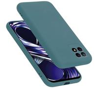 cadorabo Coque Compatible avec Realme 8i / Narzo 50 4G, Étui Housse en Silicone- Coque pour 8i / Narzo 50 4G- Protection Antichoc, Anti-Empreintes- TPU Housse de Protection - Mat Liquid Green