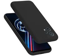 cadorabo Coque Compatible avec Realme 9 5G / 9 Pro / V25 / Q5 / OnePlus Nord CE 2 Lite 5G, Étui Housse en Silicone- Coque pour 9 5G / 9 Pro / V25 - Protection Antichoc, Anti-Empreintes - Liquid Black