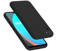 cadorabo Coque Compatible avec Realme C11 2020, Étui Housse en Silicone- Coque pour C11 2020- Protection Antichoc, Anti-Empreintes- TPU Housse de Protection - Mat Liquid Black