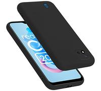 cadorabo Coque Compatible avec Realme C11 2021, Étui Housse en Silicone- Coque pour C11 2021- Protection Antichoc, Anti-Empreintes- TPU Housse de Protection - Mat Liquid Black