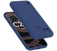 cadorabo Coque Compatible avec Realme C21Y / C25Y, Étui Housse en Silicone- Coque pour C21Y / C25Y- Protection Antichoc, Anti-Empreintes- TPU Housse de Protection - Mat Liquid Blue