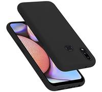 cadorabo Coque Compatible avec Samsung Galaxy A10s / M01s, Étui Housse en Silicone- Coque pour Galaxy A10s / M01s- Protection Antichoc, Anti-Empreintes- TPU Housse de Protection - Mat Liquid Black