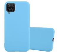 cadorabo Coque Compatible avec Samsung Galaxy A12 / M12 en Candy Bleu - Housse Protection Souple en Silicone TPU avec Anti-Choc et Anti-Rayures - Ultra Slim Fin Gel Case Cover Bumper
