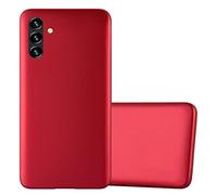 cadorabo Coque Compatible avec Samsung Galaxy A13 5G en Metallic Rouge - Housse Protection Souple en Silicone TPU avec Anti-Choc et Anti-Rayures - Ultra Slim Fin Gel Case Cover Bumper