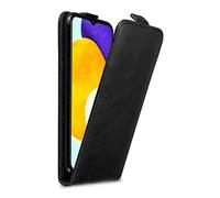 cadorabo Coque Compatible avec Samsung Galaxy A13 5G en Noir Nuit - Housse Protection en Style Flip avec Fermoire Magnétique - Etui Poche Folio Case Cover