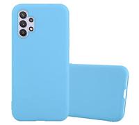 cadorabo Coque Compatible avec Samsung Galaxy A32 5G en Candy Bleu - Housse Protection Souple en Silicone TPU avec Anti-Choc et Anti-Rayures - Ultra Slim Fin Gel Case Cover Bumper