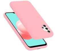 cadorabo Coque Compatible avec Samsung Galaxy A32 5G, Étui Housse en Silicone- Coque pour Galaxy A32 5G- Protection Antichoc, Anti-Empreintes- TPU Housse de Protection - Mat Liquid Pink