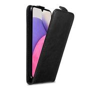cadorabo Coque Compatible avec Samsung Galaxy A33 5G en Noir Nuit - Housse Protection en Style Flip avec Fermoire Magnétique - Etui Poche Folio Case Cover