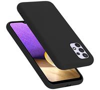 cadorabo Coque Compatible avec Samsung Galaxy A33 5G, Étui Housse en Silicone- Coque pour Galaxy A33 5G- Protection Antichoc, Anti-Empreintes- TPU Housse de Protection - Mat Liquid Black