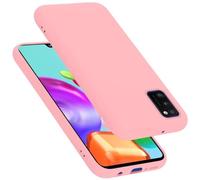 cadorabo Coque Compatible avec Samsung Galaxy A41, Étui Housse en Silicone- Coque pour Galaxy A41- Protection Antichoc, Anti-Empreintes- TPU Housse de Protection - Mat Liquid Pink
