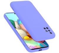 cadorabo Coque Compatible avec Samsung Galaxy A51 4G / M40s, Étui Housse en Silicone- Coque pour Galaxy A51 4G / M40s- Protection Antichoc, Anti-Empreintes- TPU Housse - Mat Liquid Light Purple