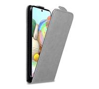cadorabo Coque Compatible avec Samsung Galaxy A71 4G en Gris Titane - Housse Protection en Style Flip avec Fermoire Magnétique - Etui Poche Folio Case Cover