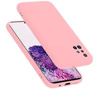 cadorabo Coque Compatible avec Samsung Galaxy A71 4G, Étui Housse en Silicone- Coque pour Galaxy A71 4G- Protection Antichoc, Anti-Empreintes- TPU Housse de Protection - Mat Liquid Pink