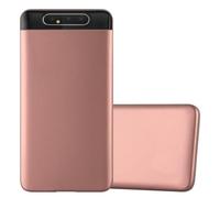 cadorabo Coque Compatible avec Samsung Galaxy A80 / A90 4G en Metallic Or Rose - Housse Protection Souple en Silicone TPU avec Anti-Choc et Anti-Rayures - Ultra Slim Fin Gel Case Cover Bumper