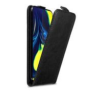 cadorabo Coque Compatible avec Samsung Galaxy A80 / A90 4G en Noir Nuit - Housse Protection en Style Flip avec Fermoire Magnétique - Etui Poche Folio Case Cover