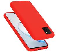 cadorabo Coque Compatible avec Samsung Galaxy A81 / Note 10 Lite / M60s, Étui Housse en Silicone- Coque pour Galaxy A81 / Note 10 Lite / M60s- Protection Antichoc, Anti-Empreintes - Mat Liquid Red