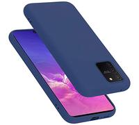 cadorabo Coque Compatible avec Samsung Galaxy A91 / S10 Lite / M80s, Étui Housse en Silicone- Coque pour Galaxy A91 / S10 Lite / M80s- Protection Antichoc, Anti-Empreintes - Mat Liquid Blue