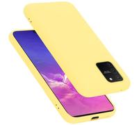 cadorabo Coque Compatible avec Samsung Galaxy A91 / S10 Lite / M80s, Étui Housse en Silicone- Coque pour Galaxy A91 / S10 Lite / M80s- Protection Antichoc, Anti-Empreintes - Mat Liquid Yellow