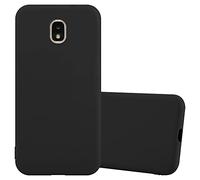 cadorabo Coque Compatible avec Samsung Galaxy J3 2018 en Candy Noir - Housse Protection Souple en Silicone TPU avec Anti-Choc et Anti-Rayures - Ultra Slim Fin Gel Case Cover Bumper