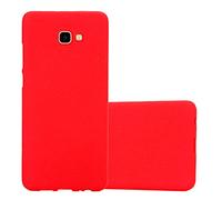 cadorabo Coque Compatible avec Samsung Galaxy J4 Plus en Frost Rouge - Housse Protection Souple en Silicone TPU avec Anti-Choc et Anti-Rayures - Ultra Slim Fin Gel Case Cover Bumper