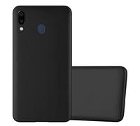 cadorabo Coque Compatible avec Samsung Galaxy M20 en Metallic Noir - Housse Protection Souple en Silicone TPU avec Anti-Choc et Anti-Rayures - Ultra Slim Fin Gel Case Cover Bumper