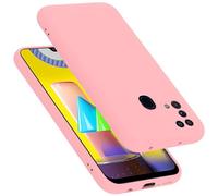 cadorabo Coque Compatible avec Samsung Galaxy M31, Étui Housse en Silicone- Coque pour Galaxy M31- Protection Antichoc, Anti-Empreintes- TPU Housse de Protection - Mat Liquid Pink