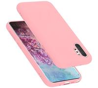 cadorabo Coque Compatible avec Samsung Galaxy Note 10 Plus, Étui Housse en Silicone- Coque pour Galaxy Note 10 Plus- Protection Antichoc, Anti-Empreintes- TPU Housse de Protection - Mat Liquid Pink
