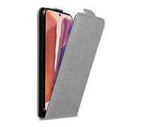cadorabo Coque Compatible avec Samsung Galaxy Note 20 en Gris Titane - Housse Protection en Style Flip avec Fermoire Magnétique - Etui Poche Folio Case Cover