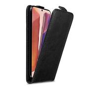cadorabo Coque Compatible avec Samsung Galaxy Note 20 en Noir Nuit - Housse Protection en Style Flip avec Fermoire Magnétique - Etui Poche Folio Case Cover
