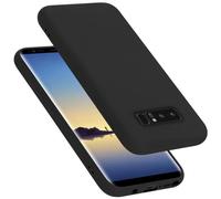 cadorabo Coque Compatible avec Samsung Galaxy Note 8, Étui Housse en Silicone- Coque pour Galaxy Note 8- Protection Antichoc, Anti-Empreintes- TPU Housse de Protection - Mat Liquid Black