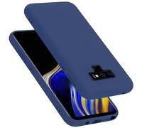 cadorabo Coque Compatible avec Samsung Galaxy Note 9, Étui Housse en Silicone- Coque pour Galaxy Note 9- Protection Antichoc, Anti-Empreintes- TPU Housse de Protection - Mat Liquid Blue