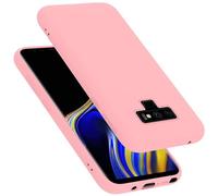 cadorabo Coque Compatible avec Samsung Galaxy Note 9, Étui Housse en Silicone- Coque pour Galaxy Note 9- Protection Antichoc, Anti-Empreintes- TPU Housse de Protection - Mat Liquid Pink