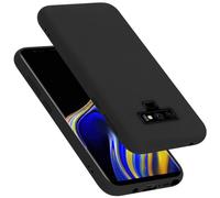 cadorabo Coque Compatible avec Samsung Galaxy Note 9, Étui Housse en Silicone- Coque pour Galaxy Note 9- Protection Antichoc, Anti-Empreintes- TPU Housse de Protection - Mat Liquid Black
