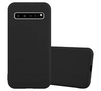 cadorabo Coque Compatible avec Samsung Galaxy S10 5G en Candy Noir - Housse Protection Souple en Silicone TPU avec Anti-Choc et Anti-Rayures - Ultra Slim Fin Gel Case Cover Bumper