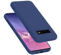 cadorabo Coque Compatible avec Samsung Galaxy S10 5G, Étui Housse en Silicone- Coque pour Galaxy S10 5G- Protection Antichoc, Anti-Empreintes- TPU Housse de Protection - Mat Liquid Blue