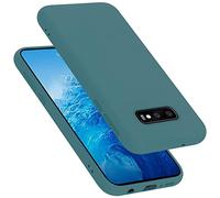 cadorabo Coque Compatible avec Samsung Galaxy S10e, Étui Housse en Silicone- Coque pour Galaxy S10e- Protection Antichoc, Anti-Empreintes- TPU Housse de Protection - Mat Liquid Green