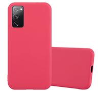 cadorabo Coque Compatible avec Samsung Galaxy S20 FE en Candy Rouge - Housse Protection Souple en Silicone TPU avec Anti-Choc et Anti-Rayures - Ultra Slim Fin Gel Case Cover Bumper