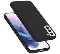cadorabo Coque Compatible avec Samsung Galaxy S21 Plus, Étui Housse en Silicone- Coque pour Galaxy S21 Plus- Protection Antichoc, Anti-Empreintes- TPU Housse de Protection - Mat Liquid Black