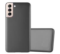 cadorabo Coque Compatible avec Samsung Galaxy S22 en Metallic Gris - Housse Protection Souple en Silicone TPU avec Anti-Choc et Anti-Rayures - Ultra Slim Fin Gel Case Cover Bumper