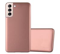cadorabo Coque Compatible avec Samsung Galaxy S22 Plus en Metallic Or Rose - Housse Protection Souple en Silicone TPU avec Anti-Choc et Anti-Rayures - Ultra Slim Fin Gel Case Cover Bumper